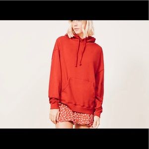 Reformation red hoodie